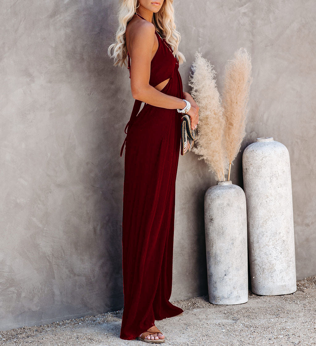 Halterneck Strapless Jumpsuit