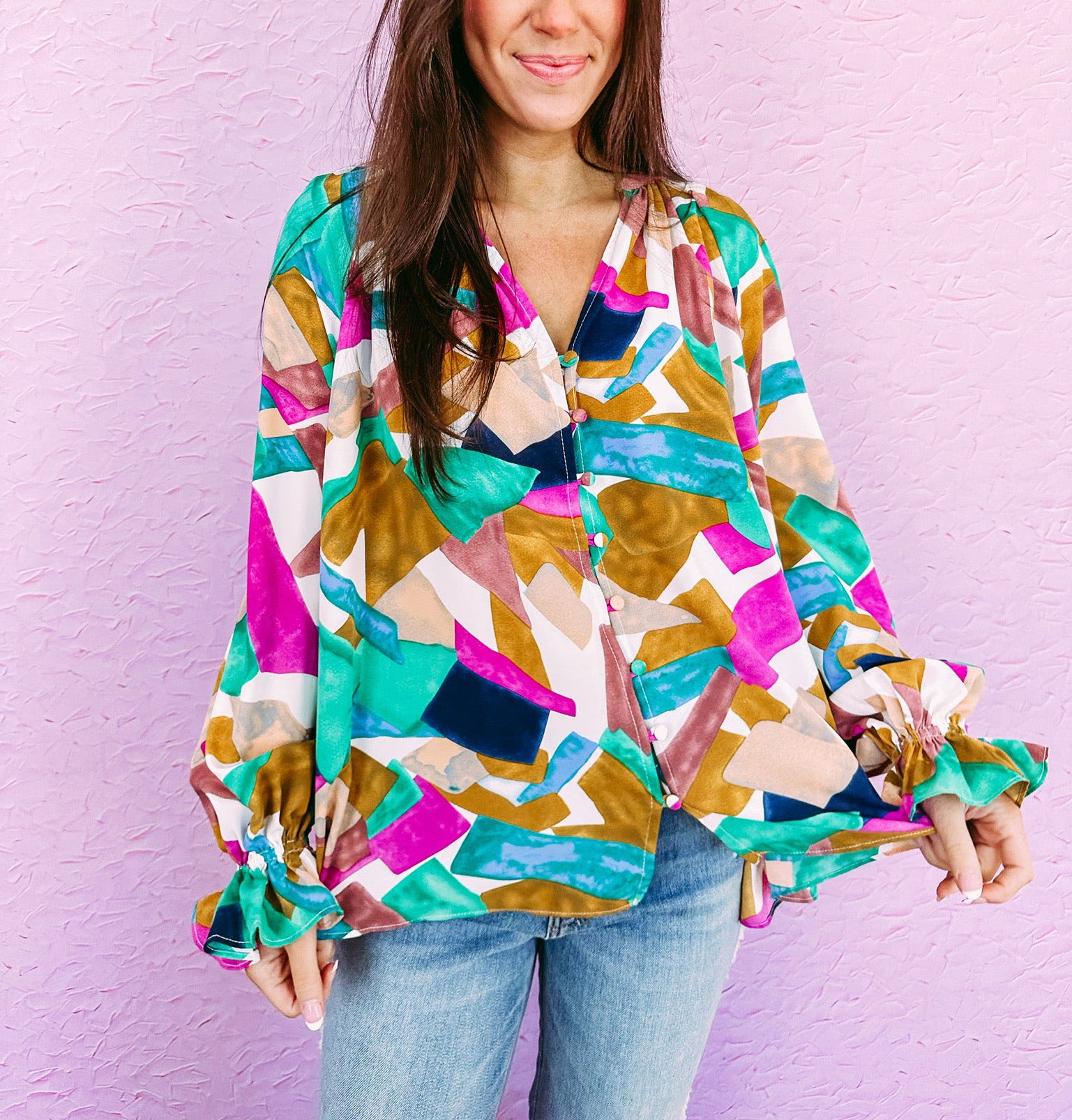 Watercolor Print Shirt