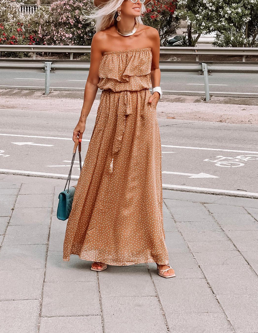 Polka dots Maxi Dress